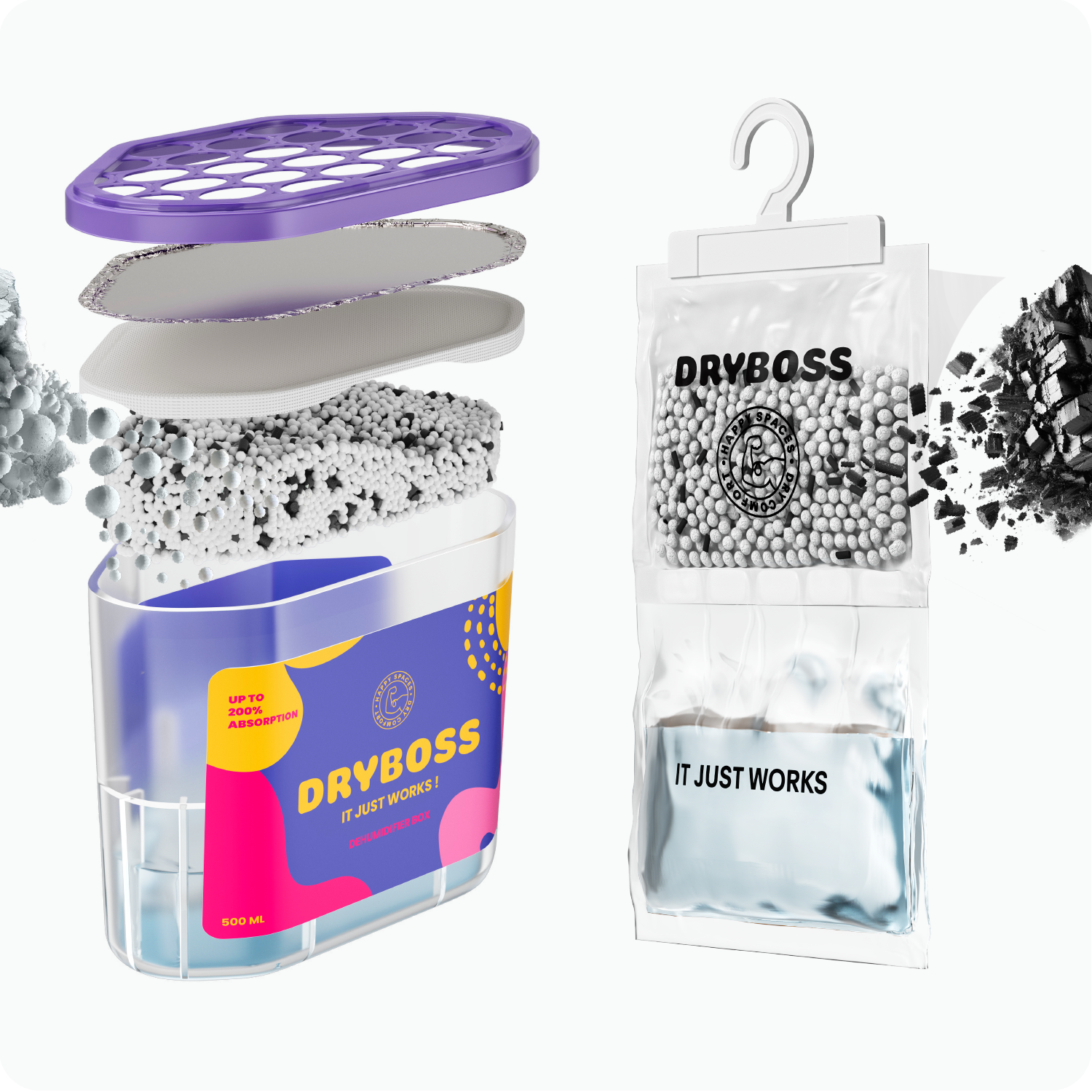 Pack Duo 10 Cajas + 10 Bolsas Deshumidificadoras Antihumedad