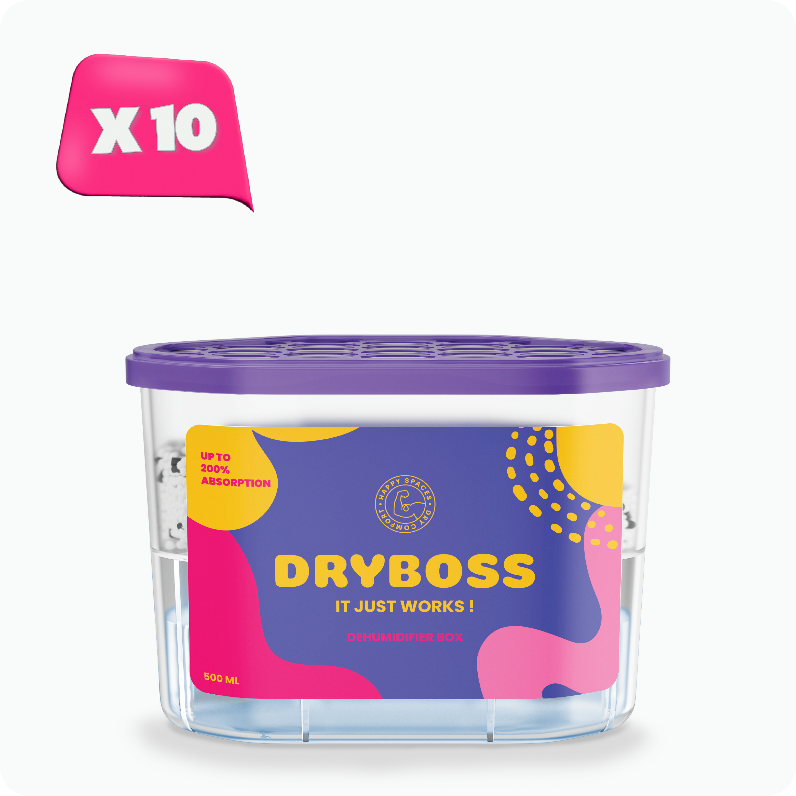 Pack 10 Cajas Antihumedad 500ml