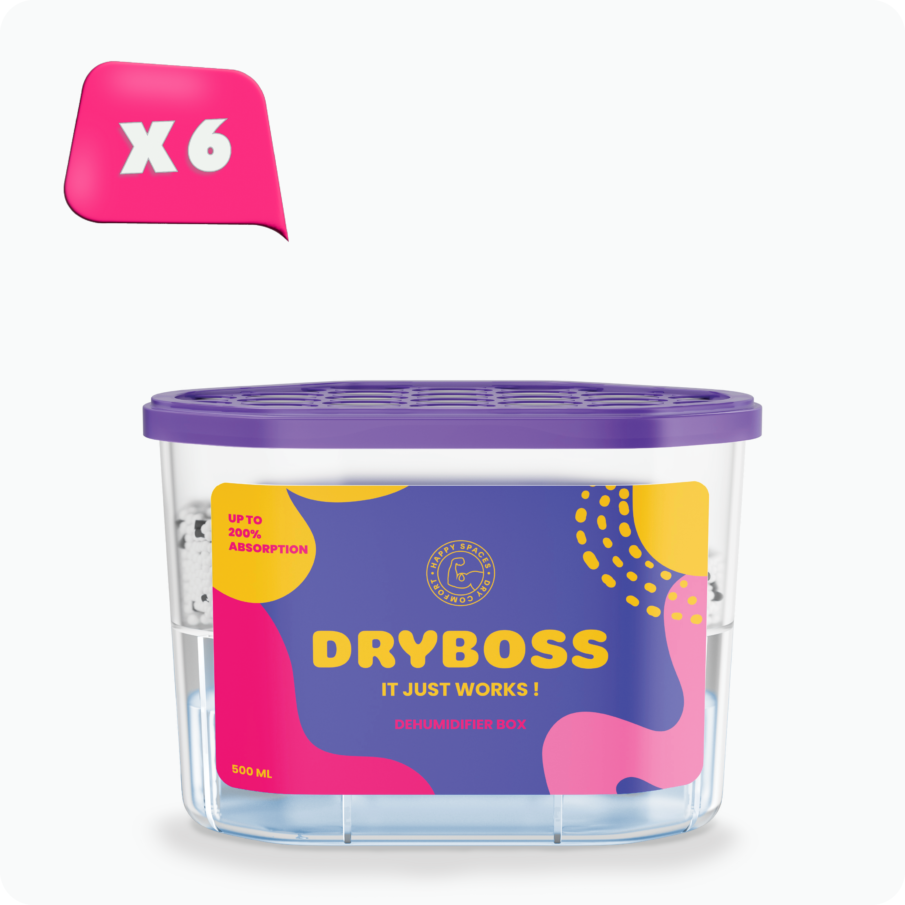 Pack 6 Cajas Antihumedad 500ml